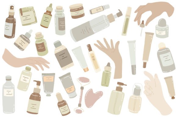 Bring Your Beauty Brand to Life with a Cosmetics Illustrations Set