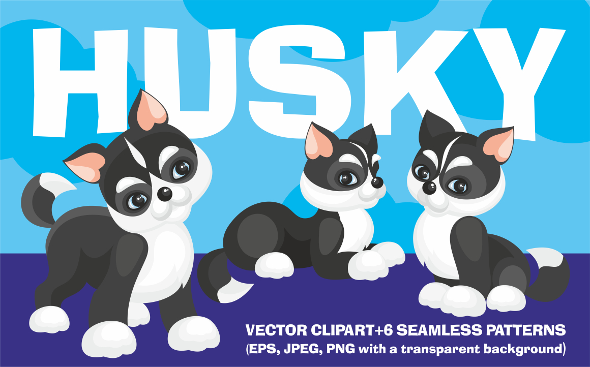 Husky Dog Vector Clip Art: A Designer's Asset Pack
