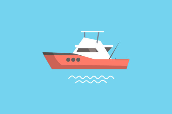 Ship Red Illustrations Vectors: A Bold Visual Asset for Creative Projects