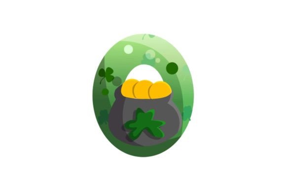 St. Patrick Icon Alphabet O Illustrations for Design