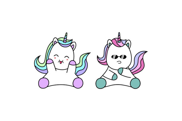 Unicorn Illustrations Kawaii Set Vectors: A Whimsical Design Toolkit