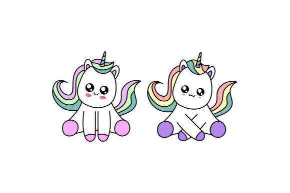 Unicorn Kawaii Designs Illustrations: A Playful Asset for Modern Creators