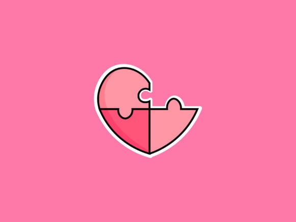 Valentine Puzzle Illustrations: Beyond the Font