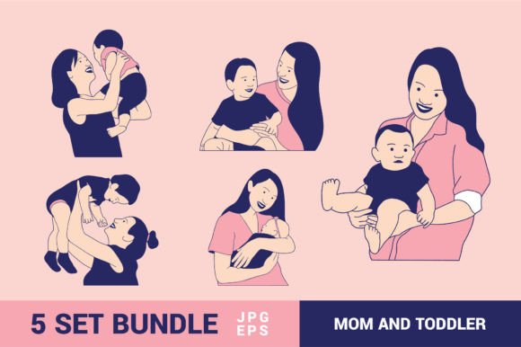 Warmth in Design: Unlocking the Potential of Mom and Toddler Illustrations