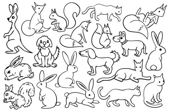 Why LINE ART CUTE ANIMAL ILLUSTRATIONS Elevate Modern Branding