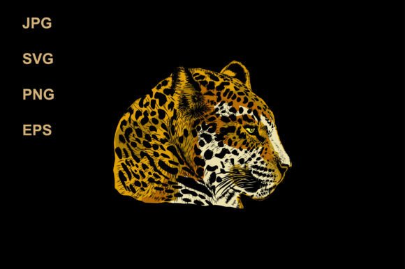 Wild Elegance: Using Jaguar Face Hand Drawn Illustrations